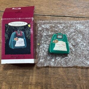 Hallmark Keepsake Ornament vintage titled‎ "Bowling for ZZZs"1993 mouse